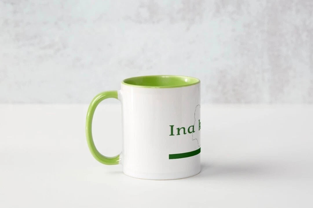 Hausa, Green and White - Set of 2 (11 Ounces)